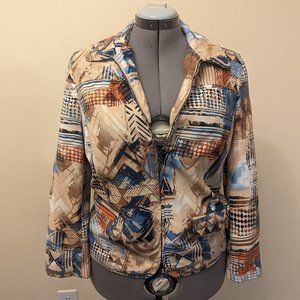 Alfred Dunner lightweight microfiber casual jacket - size 10